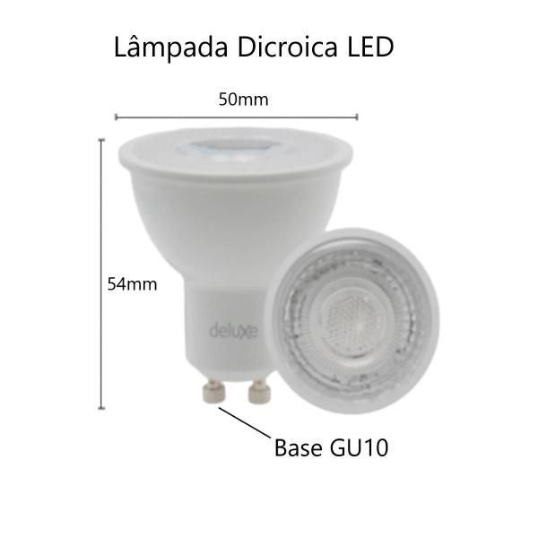 Imagem de Lâmpada Dicroica LED 4,8W GU10 MR16 Luz 3000K Bivolt Avant