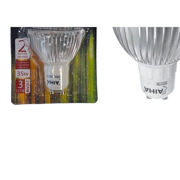 Imagem de Lampada Dicroica Led Aiha 4W. Gu-10 Bivolt Amarela 3000K