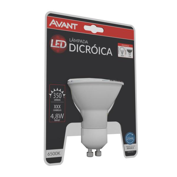 Imagem de Lâmpada Dicróica Led Mr16 4w 2700k 4000k 6500k Avant