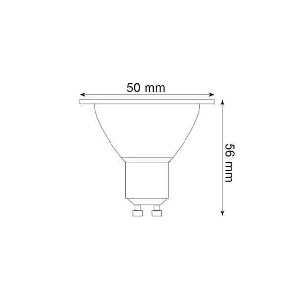 Imagem de Lâmpada Dicroica Mr16 Led 7w 2700k Gu10 Bivolt Saveenergy