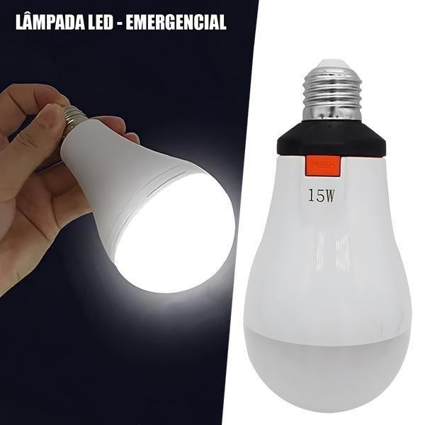 Imagem de Lâmpada Emergencial Led Bateria Recarregável 12H De Uso