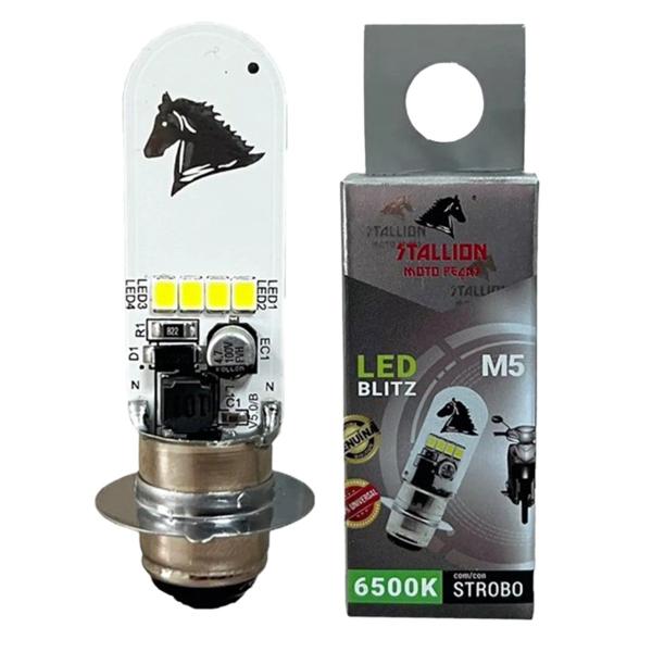 Imagem de Lampada Farol Led Strobo Biz 100, Biz 125 + Soquete Farol 