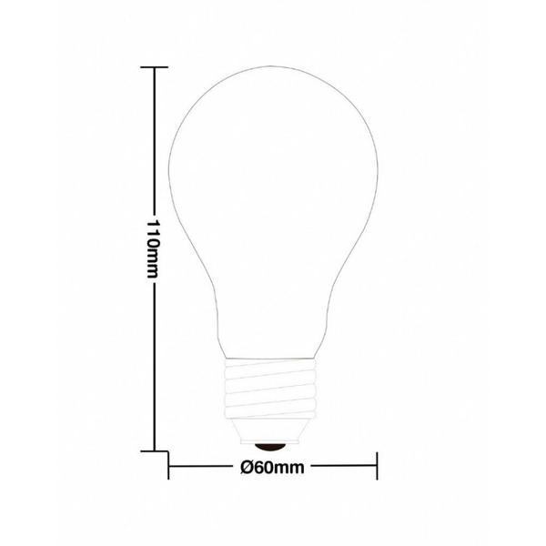Imagem de Lâmpada Filamento Carbono Blumenox A19 Retro E27 Âmbar