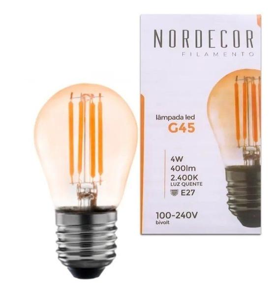 Imagem de Lampada Filamento Led G45 Nordecor - 4W   cód L55154