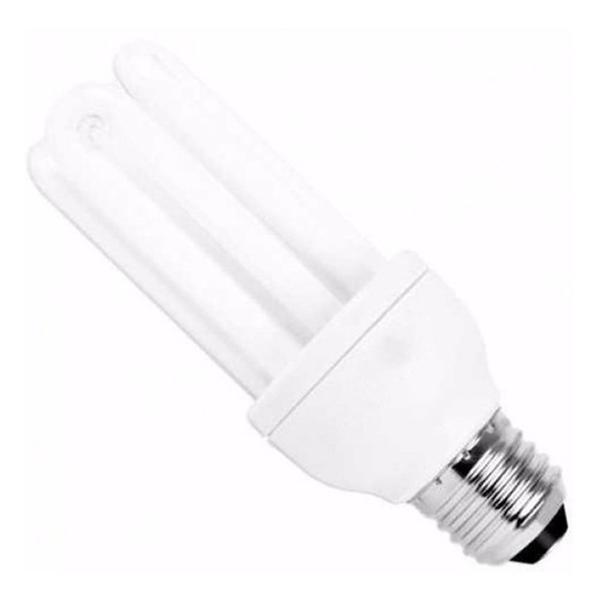 Imagem de Lampada Fluorescente 220v Kit 10 Uni 15w Branco Frio Iluminaçao Energia Casa Rua Ambiente