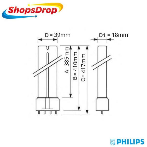 Imagem de Lâmpada Fluorescente Master PL-L 36W 4 Pinos Branca neutra Philips