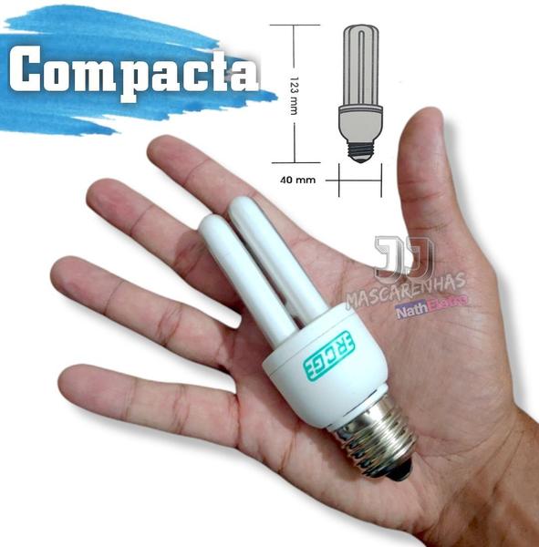 Imagem de Lampada Fluorescente Rcg Luz Amarela Nova 127v 7w 2700k 30un