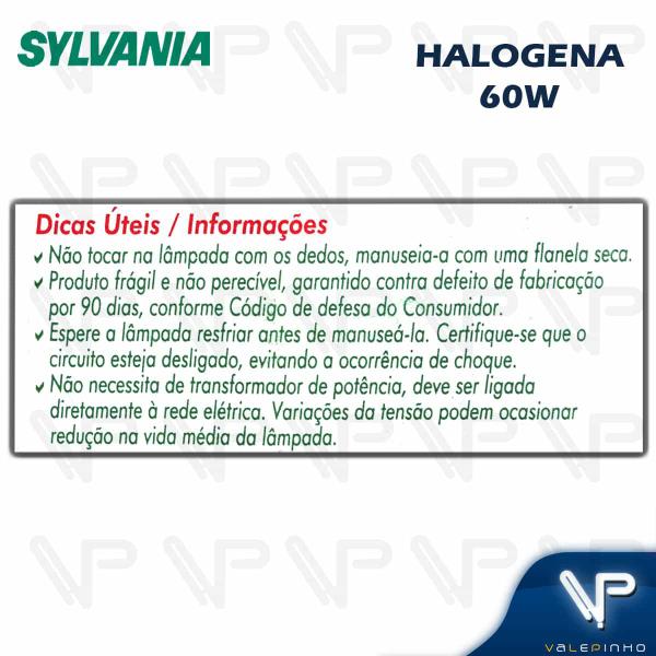 Imagem de Lâmpada halógena cápsula 60w 220v 3000k(branco quente)g9 fosca