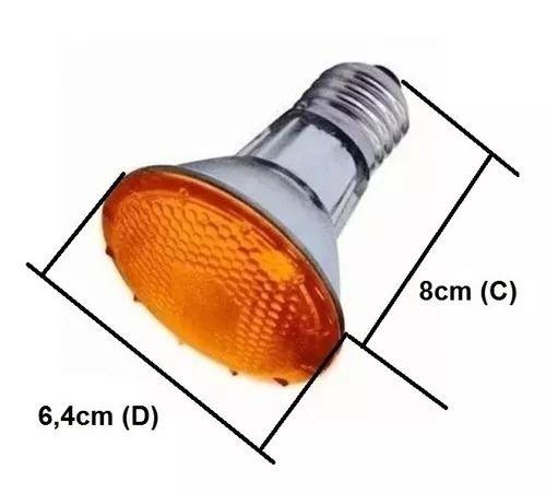 Imagem de Lâmpada halógena PAR20 E27 50W Laranja 127V LLUM