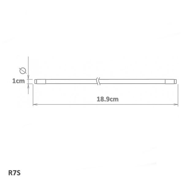 Imagem de Lâmpada Halógena R7s 1000W 127V 189mm 3000K FLC