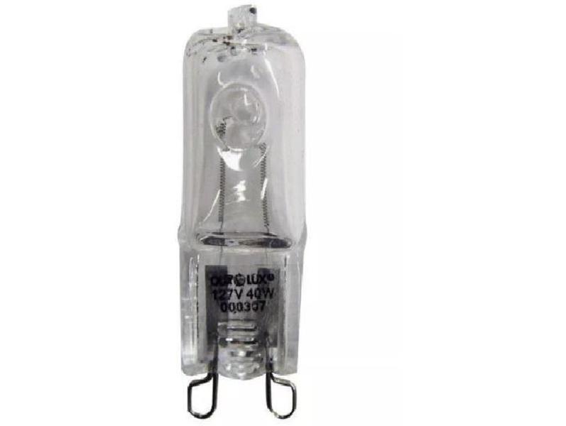 Lâmpada halopin ouropin g9 40w 127v clara - Ourolux Imagem de Lâmpada halopin ouropin g9 40w 127v clara - Ourolux