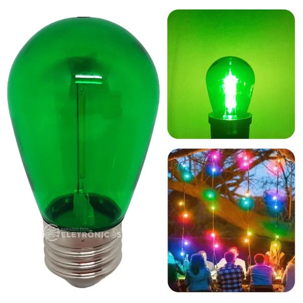 Imagem de Lâmpada Iluminação Led Retrô De Filamento Decoração 1w S14 110v  61460