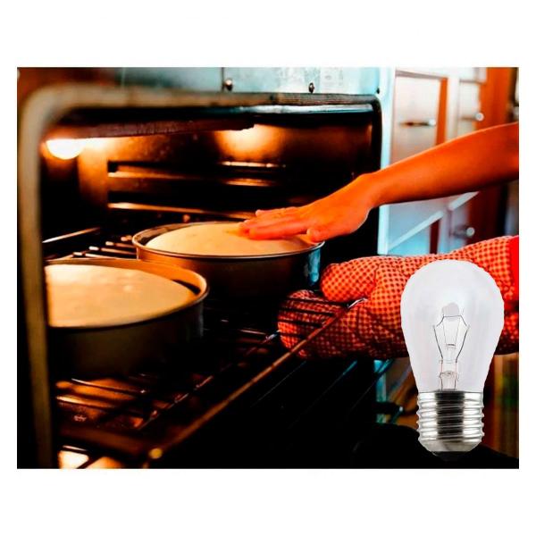 Imagem de Lâmpada Incandescente Clara Geladeira/Fogão 40w 220v E-27