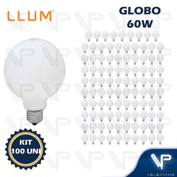 Imagem de Lâmpada incandescente globo g95 60w 220v 2800k(branco quente)e27 dimerizavél kit100