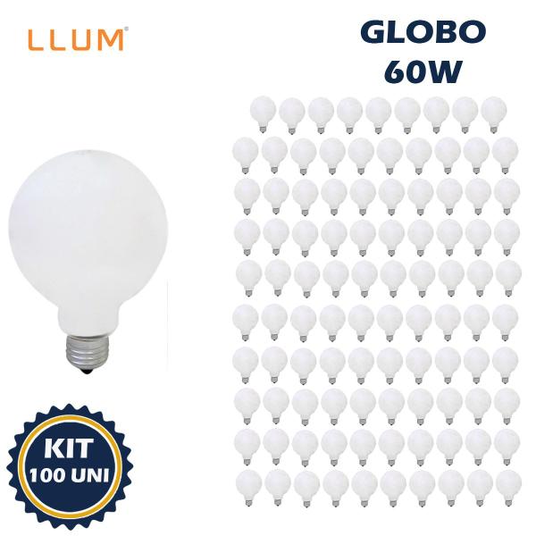 Imagem de Lâmpada incandescente globo g95 60w 220v 2800k(branco quente)e27 dimerizavél kit100