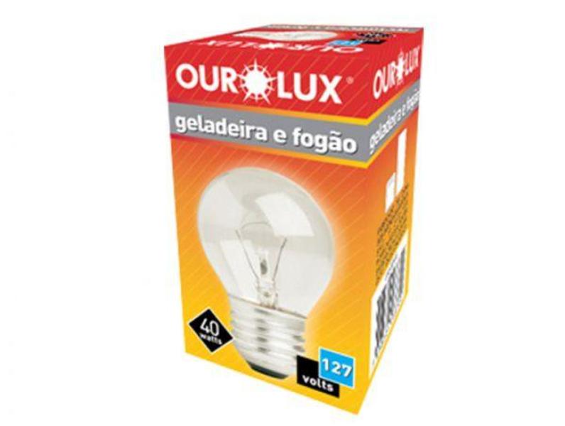 Imagem de Lâmpada Incandescente p/ Geladeira E Fogão 40W 127V E27 02045 - OUROLUX