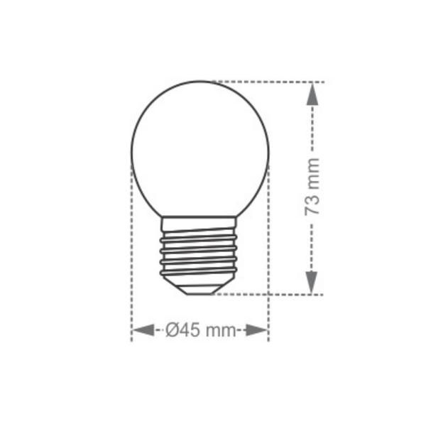 Imagem de Lâmpada Incandescente Taschibra Bolinha 15W 220V