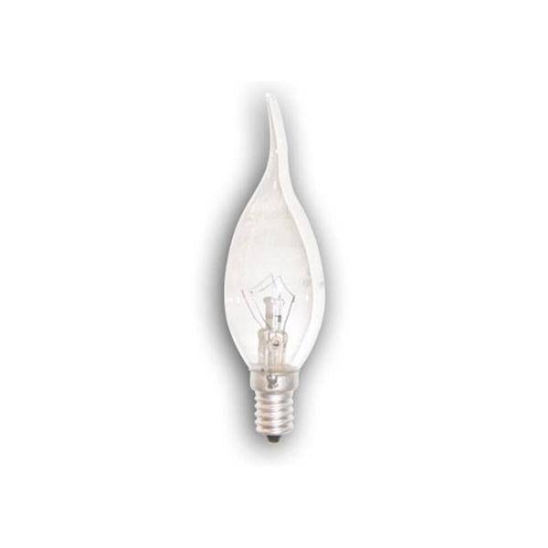 Lâmpada Incandescente Vela Bico Torto Clara E12 40W 127V Toplux - TOPLUX ILUMINAÇÃO Imagem de Lâmpada Incandescente Vela Bico Torto Clara E12 40W 127V Toplux