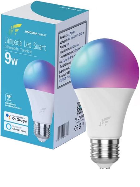 Lampada Inteligente Rgb Wifi Led Smart Google Alexa Tuya 9w - prime