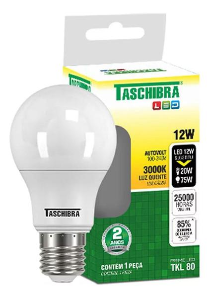 Imagem de Lâmpada Led 12w Luz Quente Amarela 3000k Taschibra