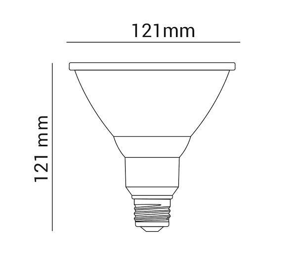 Imagem de Lampada LED 14W PAR38 E27 Branco Quente 3000K Bivolt