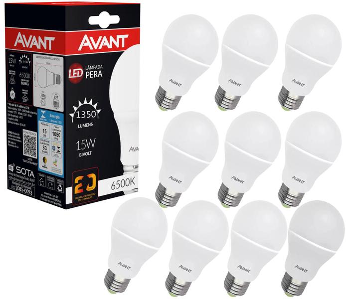 Imagem de Lampada Led 15W Avant 6500K Bi-Volt 10 Unidades