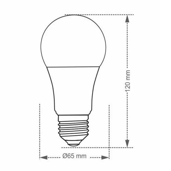 Imagem de Lâmpada Led 17w Bulbo E27 Bivolt Casa Comércio 6500K Taschibra