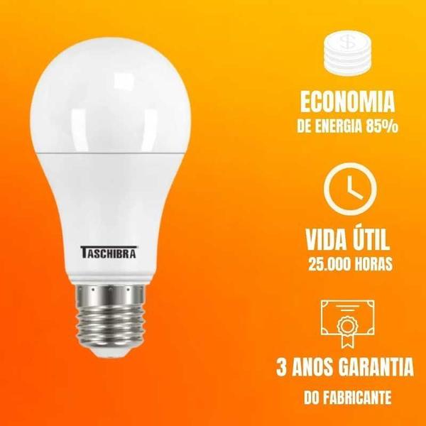 Imagem de Lâmpada Led 17w Bulbo E27 Bivolt Casa Comércio 6500K Taschibra