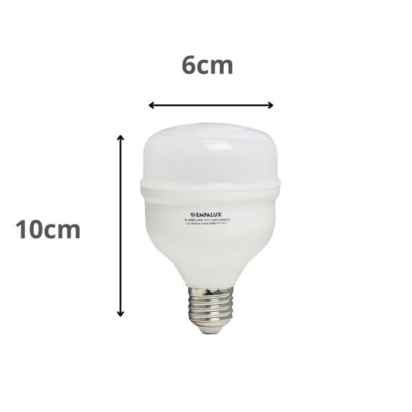 Imagem de Lâmpada Led 20w Empalux Bulbo E27 Residencial Bivolt 1.600lm Branco Frio 6500K Luz Branca