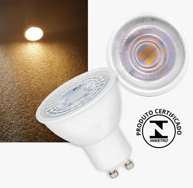 Imagem de Lampada Led 4,8W Bulbo Mr16 Gu10 Quente Ou Frio 3000K 6500K