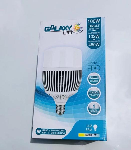 Imagem de Lâmpada Led Alta Potencia 100W Branca Fria 8000LM E27/E40 Bivolt - Galaxy