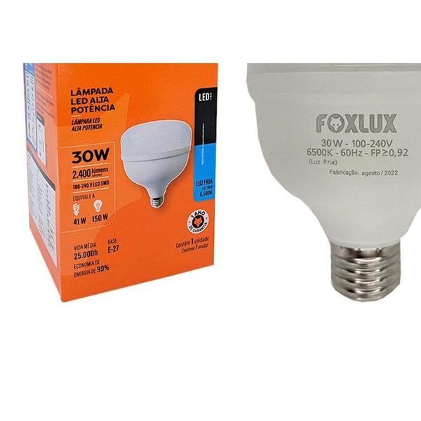 Imagem de Lampada Led Alta Potencia Foxlux 30W. 2700Lm Bivolt 6500K.