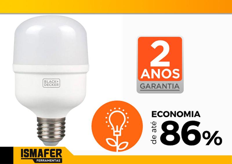 Imagem de Lâmpada Led Alta Potência T80 30w 6500k E27 Black+Decker