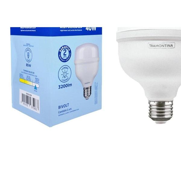 Lampada Led Alta Potencia Tramontina 40W. 6500K - 58025059 Imagem de Lampada Led Alta Potencia Tramontina 40W. 6500K - 58025059