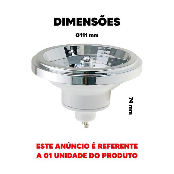 Imagem de Lampada Led AR111 12W Branco Neutro 4000K GU10 Foco 24