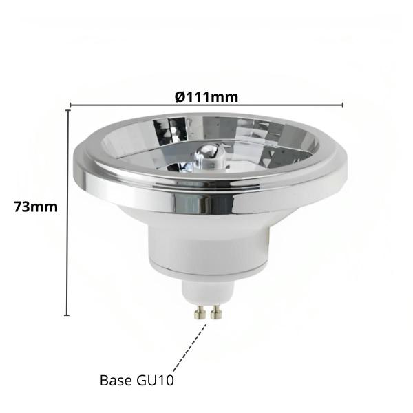 Imagem de Lâmpada Led Ar111 12w Branco Quente 2700k Gu10 Bivolt Novo