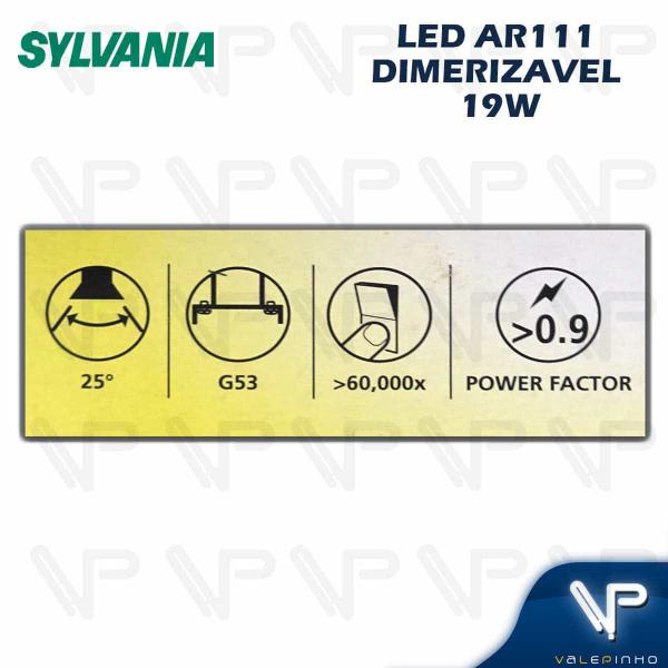 Imagem de Lampada led ar111 19w 220v 25g 3000k(branco quente)g53 dimerizável