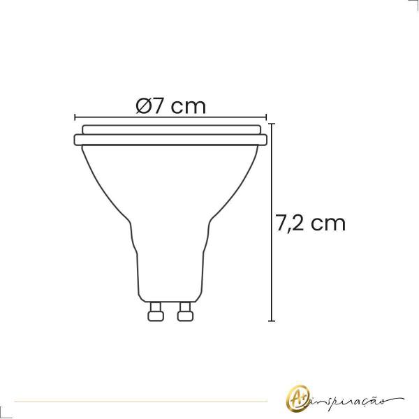 Imagem de Lâmpada Led Ar70 4.8W 2700K Branca Quente 127V Gu10 C/Dimmer