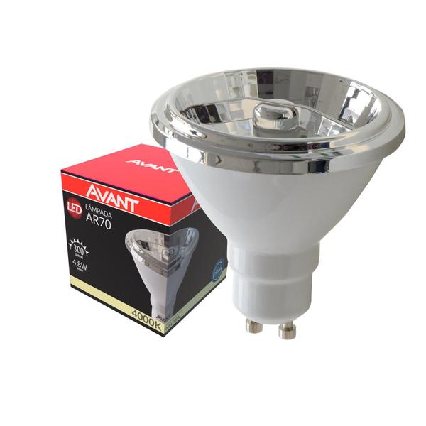 Imagem de Lampada Led Ar70 4,8W Branco Neutro 4000K GU10 Foco 24