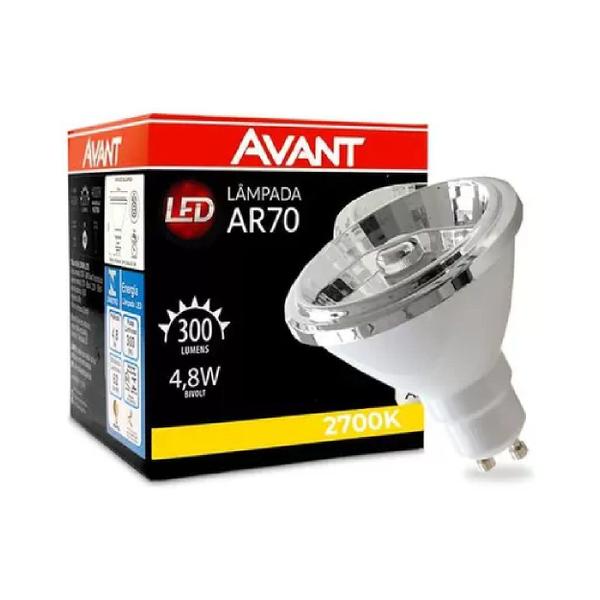 Imagem de Lâmpada Led Ar70 4,8w Gu10 24Graus 2700k Branco Quente - Avant