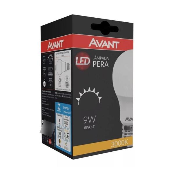 Imagem de Lâmpada Led Avant 9W 3000k E27 Bivolt 10 Unidades