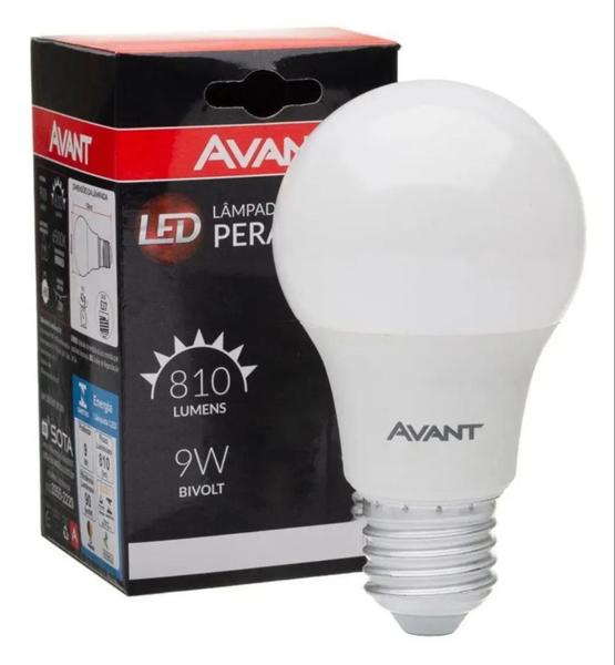 Imagem de Lâmpada Led Avant 9W Luz Branca  6500K 810 Lumens E27 Bivolt Pera