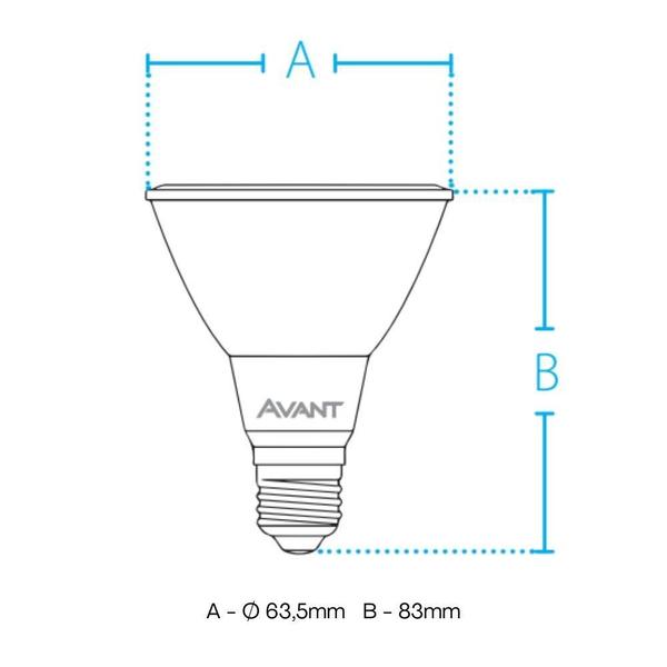 Imagem de Lâmpada Led Avant Par20 7W 30000K E27 Bivolt 5 Unidades