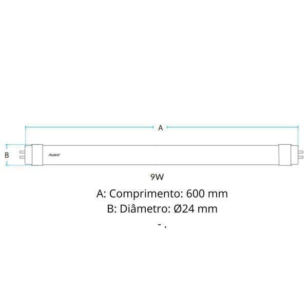 Imagem de Lâmpada Led Avant Tubo Led 9W 4000k T8 Bivolt 5 Unidades