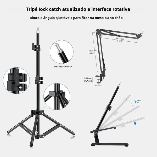 Imagem de Lâmpada LED Bicolor para Vídeo e Fotografia - Painel de Luz 2700K-5700K