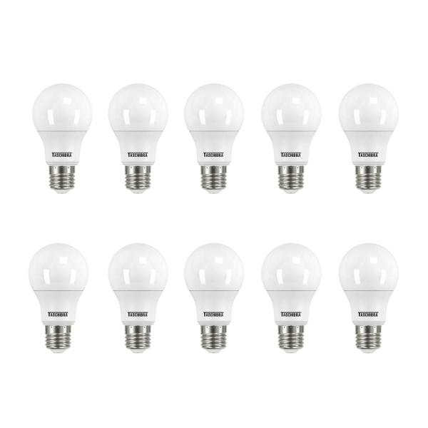 Imagem de Lâmpada LED Bivolt Base E27 9W Branco Frio Taschibra com 10 Unidades