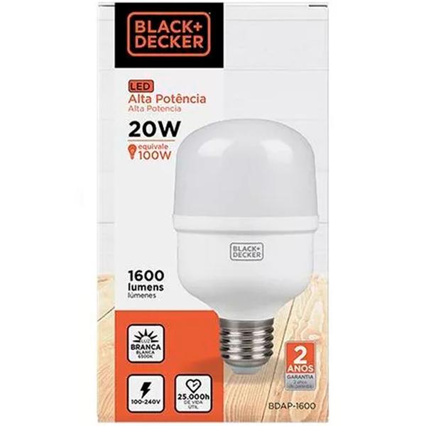 Imagem de Lampada LED Black + Decker Branca 20W Bivolt BDAP-1600