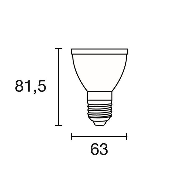 Imagem de Lâmpada Led Blumenau Par 20 4,8W E27 Bivolt 6500K Luz Branca