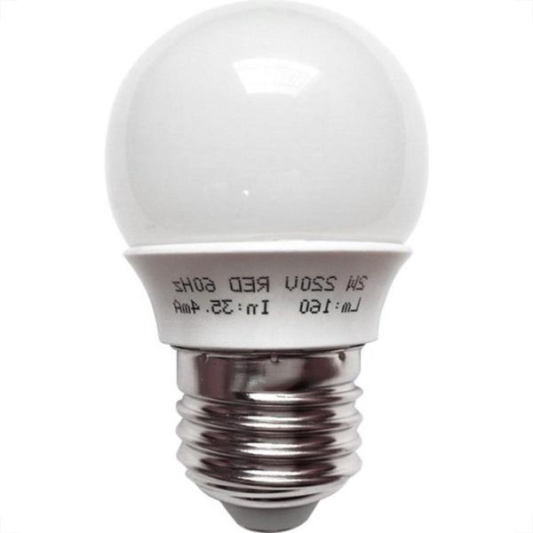 Imagem de Lampada Led Bolinha Ecolume E27 2W X 220V Vermelha 27174