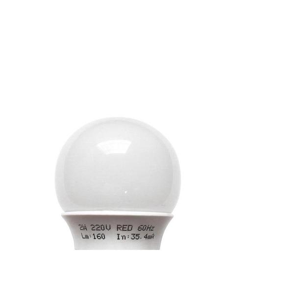 Imagem de Lampada Led Bolinha Ecolume E27 2W X 220V Vermelha 27174